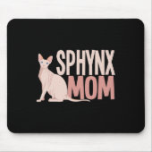 Tapis De Souris Sphynx Maman Chat Sphinx Chat sans cheveux Proprié (Devant)