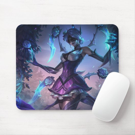 Tapis De Souris Spider Queen Gaming Mousepad | Thème gothique (Avec souris)