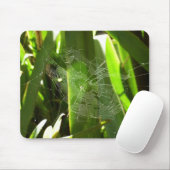 Tapis De Souris Spiderweb dans Tropical Leaves Nature (Avec souris)