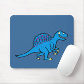 Tapis De Souris Spinosaurus bleu (Avec souris)