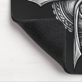 Tapis De Souris Spiral Blade Sigil – Abstract Rotational Symbol (Coin)