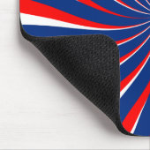 Tapis De Souris Spirale bleu blanc rouge... (Coin)