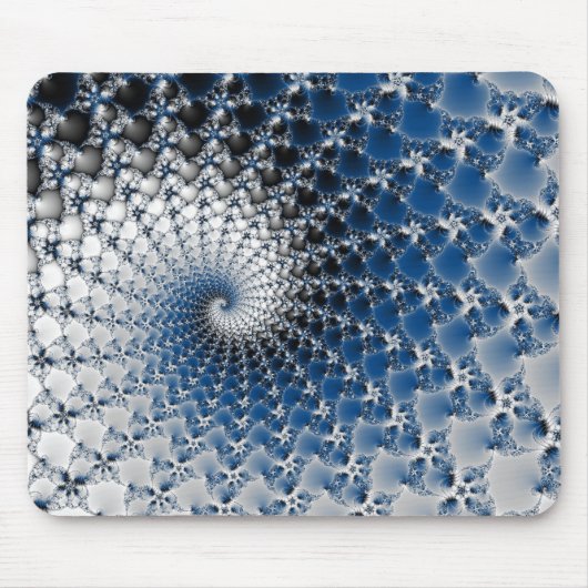 Tapis De Souris Spirale bleue (Devant)