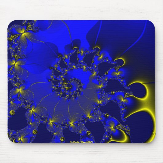 Tapis De Souris Spirale de papillon (Devant)