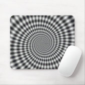 Tapis De Souris Spirale d'illusion optique (Avec souris)