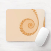 Tapis de souris spirale simple or (Avec souris)