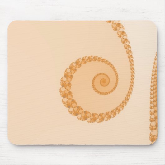 Tapis de souris spirale simple or (Devant)