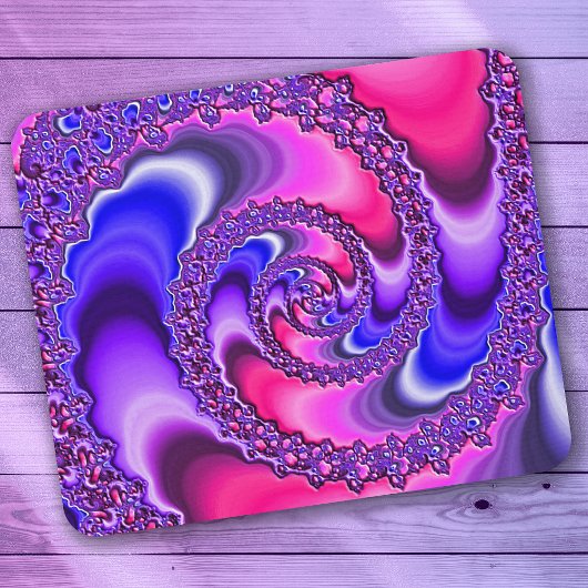 Tapis De Souris Spirale violette