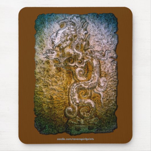 Tapis De Souris Spirit of Mexico & Peru, Mayan Incan Design (Devant)