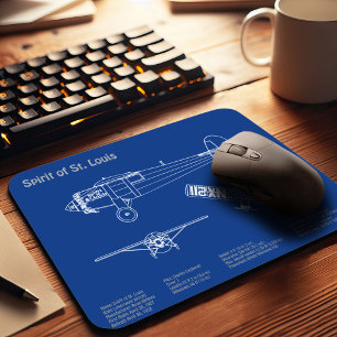 Tapis De Souris Spirit of St. Louis - Plan directeur de l'avion AD