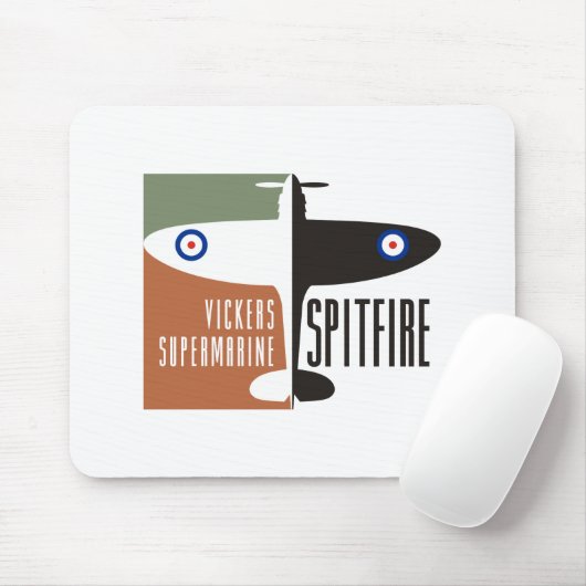 Tapis De Souris spitfire de supermarine de vickers (Avec souris)