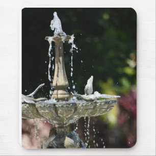 Tapis De Souris Splashing de la Fontaine d'eau à Hollis Garden