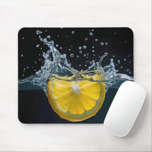 Tapis De Souris Splasme d'eau en tranches de citron