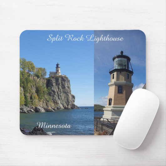 Tapis De Souris Split Rock Lighthouse 2 photo mousepad (Avec souris)