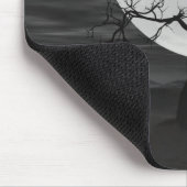 Tapis De Souris Spooky Ravens Flying Against the Full Moon (Coin)