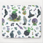 Tapis De Souris Spooky Witch Pattern (Devant)