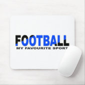Tapis De Souris SPORT DE FOOTBALL Minimal Noir Funny (Avec souris)