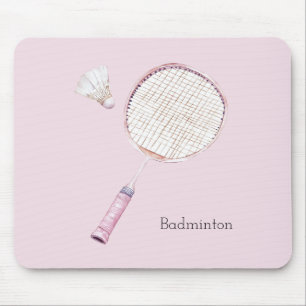 Tapis De Souris Sports de badminton rose