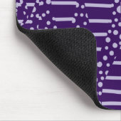 Tapis De Souris Spots et rayures 2 - Violet (Coin)