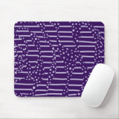 Tapis De Souris Spots et rayures 2 - Violet (Avec souris)