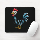 Tapis De Souris Spring Chicken Chicken On Go Stick Funny Chicken (Avec souris)