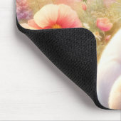 Tapis De Souris Spring Easter Bunny Family Floral Garden (Coin)