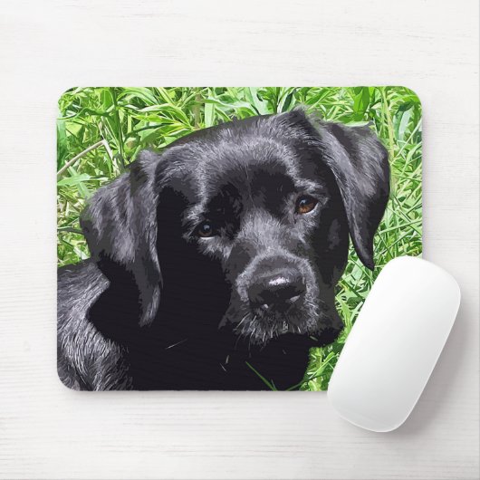 Tapis De Souris Spring Joy - Labrador Retriever - Black Lab (Avec souris)