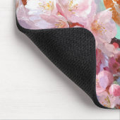 Tapis De Souris Spring Robin Pink Cherry Blossom Mousepad (Coin)