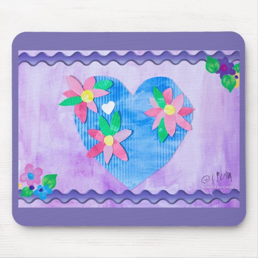 Tapis De Souris Spring Time Heart - Kids Art pour CHOC (Devant)