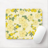 Tapis De Souris Spring Yellow Floral Pattern (Avec souris)