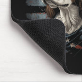 Tapis De Souris Springer Spaniel Chien Drapeau Américain (Coin)