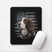 Tapis De Souris Springer Spaniel Chien Drapeau Américain (Avec souris)
