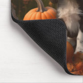 Tapis De Souris Springer Spaniel Chiot Automne Citrouille de plais (Coin)