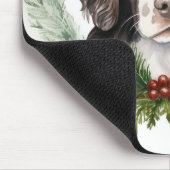 Tapis De Souris Springer spaniel Noël Wreath Festive Pup (Coin)