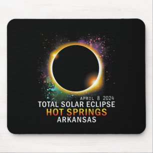 Tapis De Souris Springs Arkansas Total Éclipse Solaire 8 avril 202