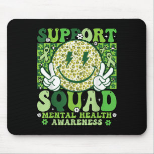 Tapis De Souris Squad de soutien Mois de la sensibilisation à la s