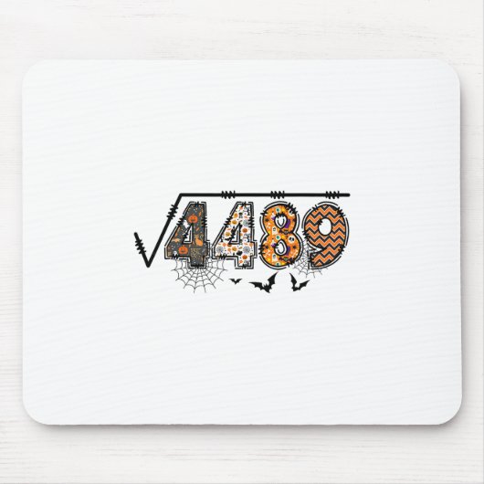 Tapis De Souris Square Root Of 4489 Funny Halloween 67 Meme Math T (Devant)