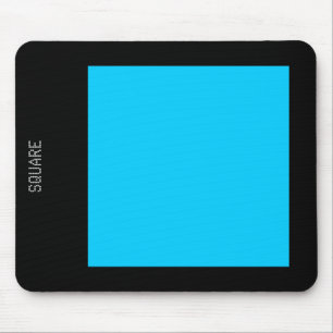 Tapis De Souris Square - Sky Blue and Black