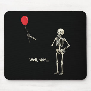 Tapis De Souris Squelette a perdu un ballon, truc squelette drôle