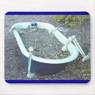 Tapis De Souris Squelette dans la baignoire Mousepad