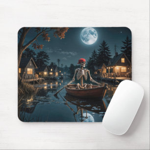 Tapis De Souris Squelette dans une barque