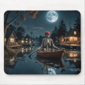 Tapis De Souris Squelette dans une barque (Devant)