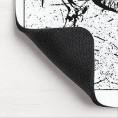 Tapis De Souris Squelette de cheval noir et blanc (Coin)