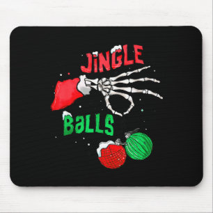 Tapis De Souris Squelette de Noël drôle Jingle Noël drôle Xmas app
