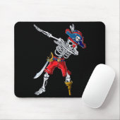 Tapis De Souris Squelette de pirate Dabbing (Avec souris)