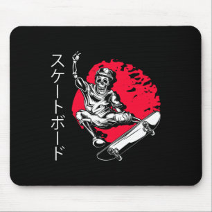 Tapis De Souris Squelette de skater Japon skateboard skate Skatebo