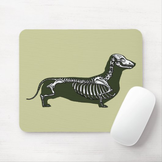Tapis De Souris squelette de teckel (Avec souris)