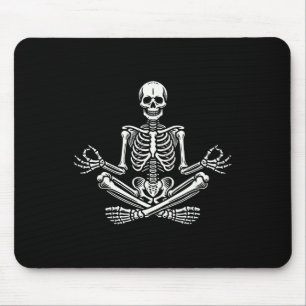 Tapis De Souris Squelette de yoga drôle méditation Squelette de yo