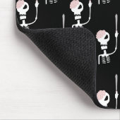 Tapis De Souris squelette d'Halloween avec une épée (Coin)