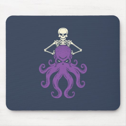Tapis De Souris Squelette d'Octopus (Devant)